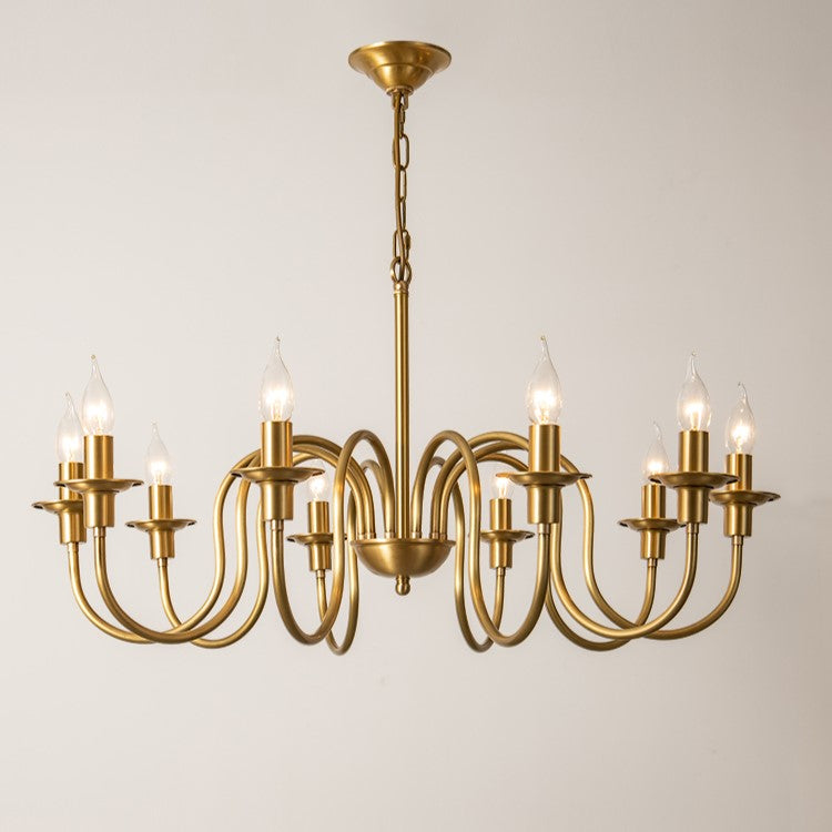 Candle Copper Chandelier