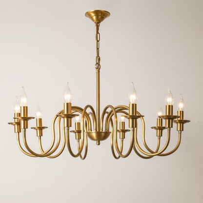 Candle Copper Chandelier