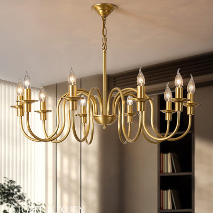 Candle Copper Chandelier