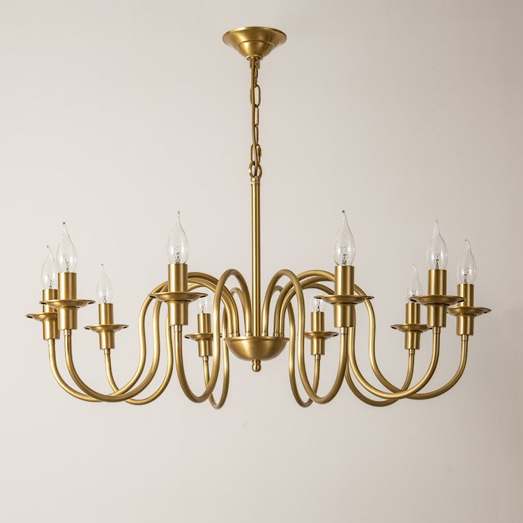 Candle Copper Chandelier