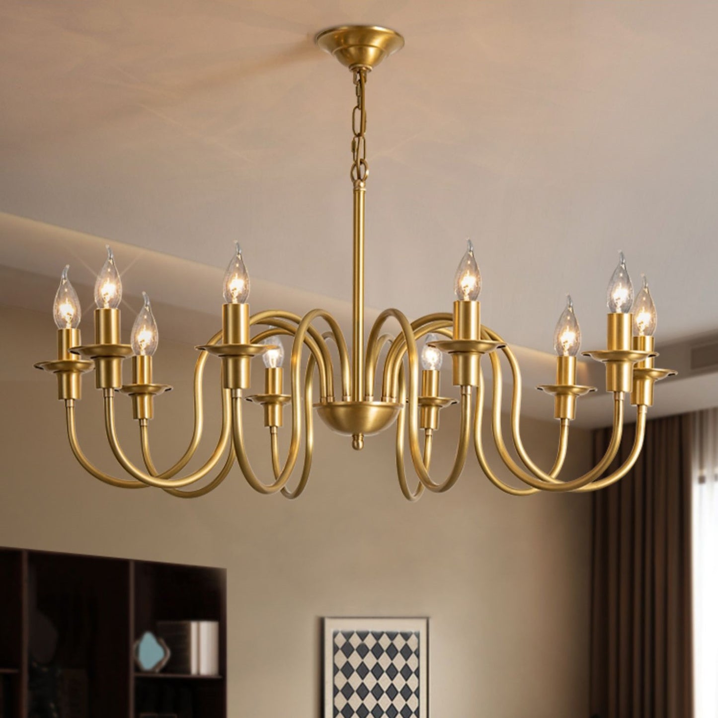 Candle Copper Chandelier