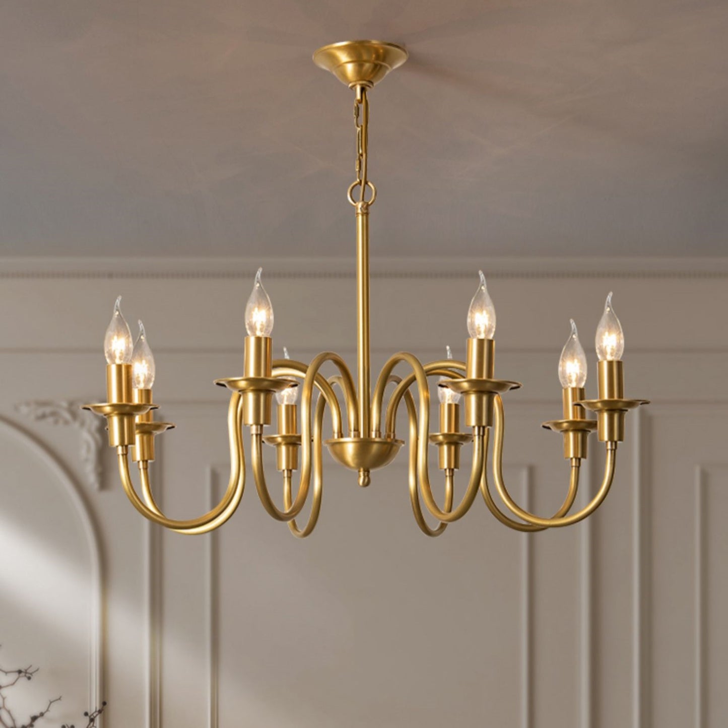 Candle Copper Chandelier