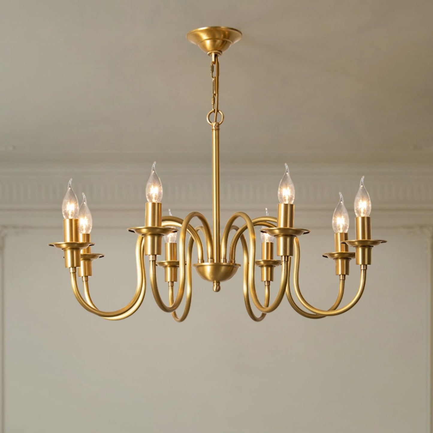 Candle Copper Chandelier