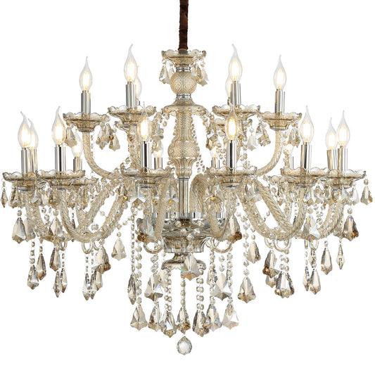 Crystal Chandelier Candle Pendant Lamp