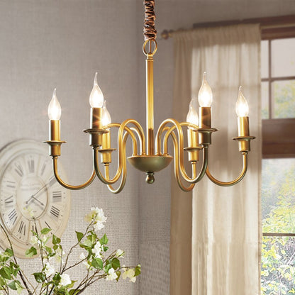 Candle Copper Chandelier